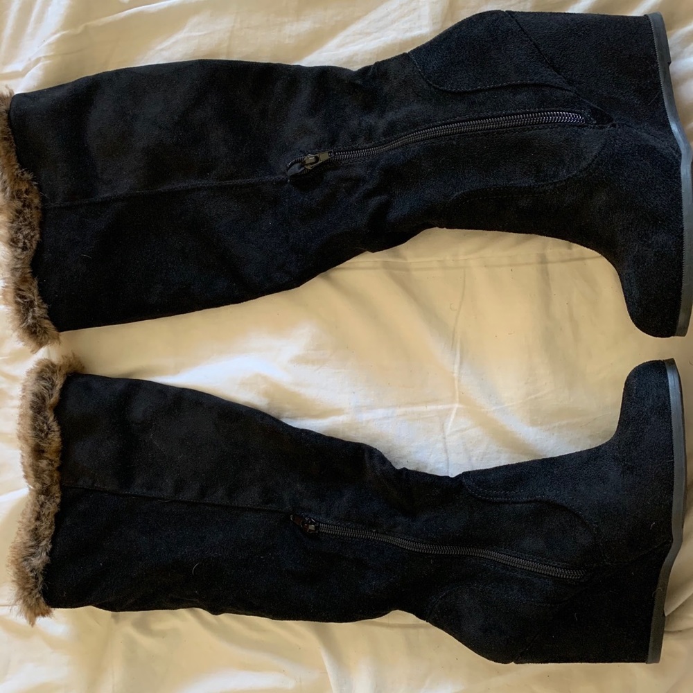 VENUS over the knee wedged boot